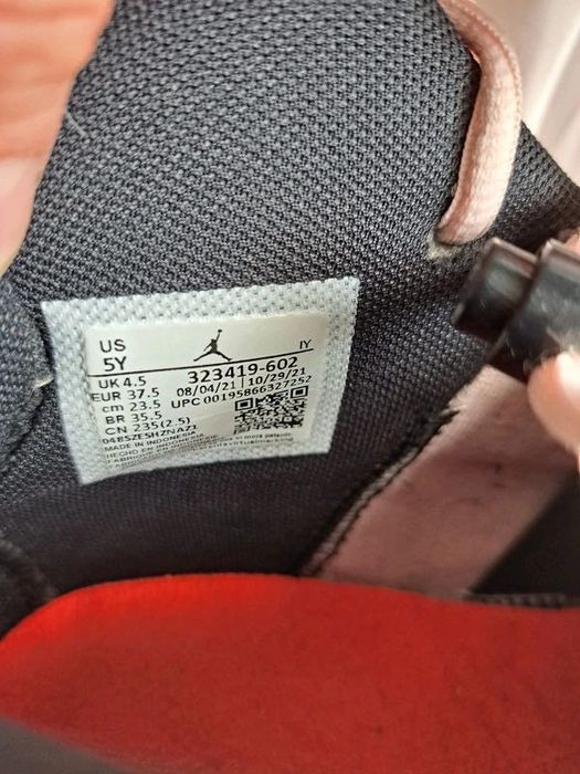 Nike air Jordan 6 Rings damskie jasny róż 37.5 skate hip hop