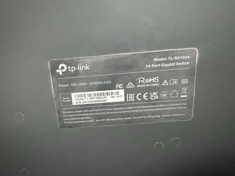 Tp link sg1024 switch