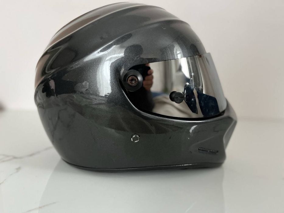Шолом для мотоцикла бу в комплект прозоре скло