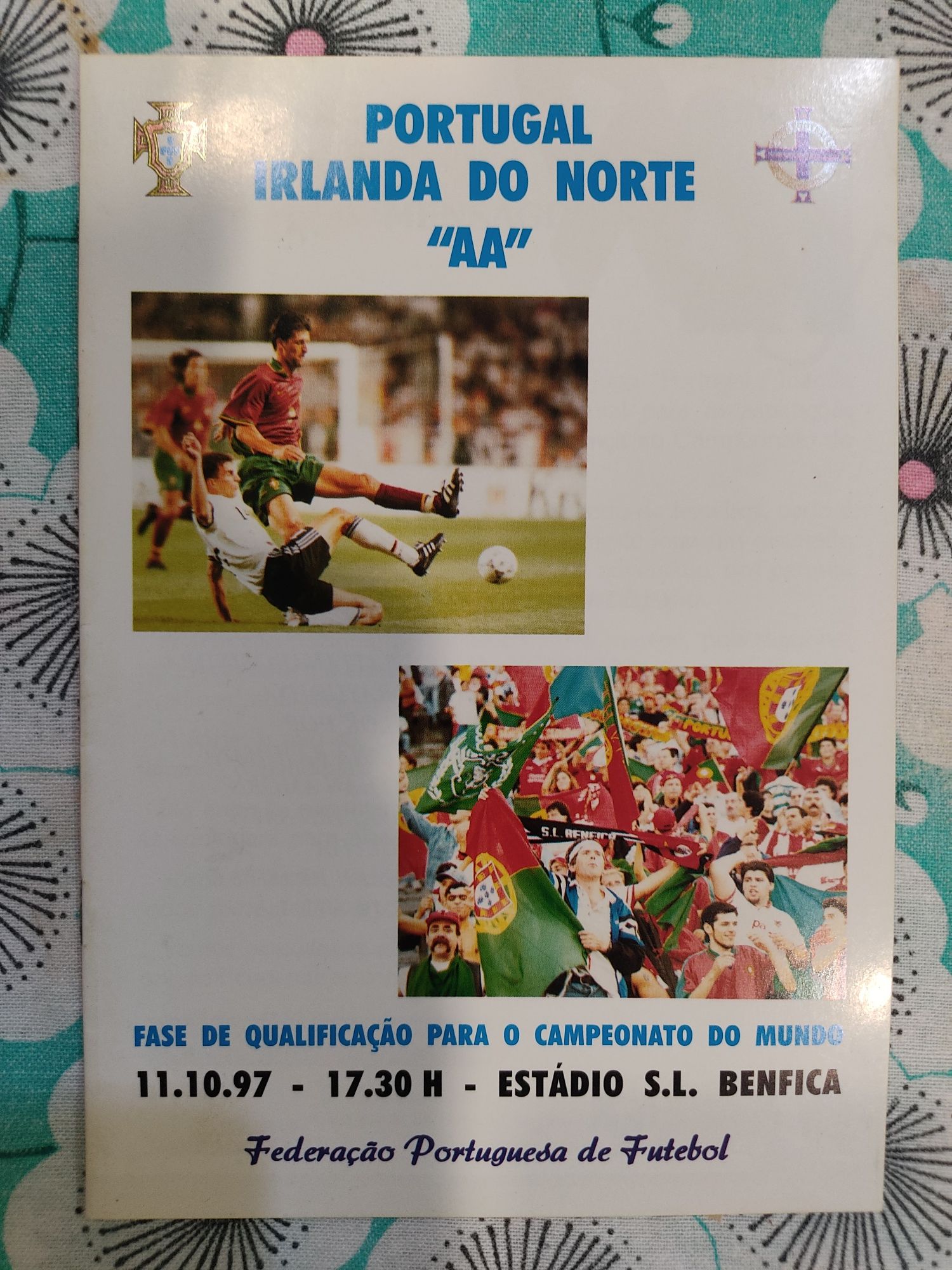 Programa oficial Portugal Irlanda do norte 1997