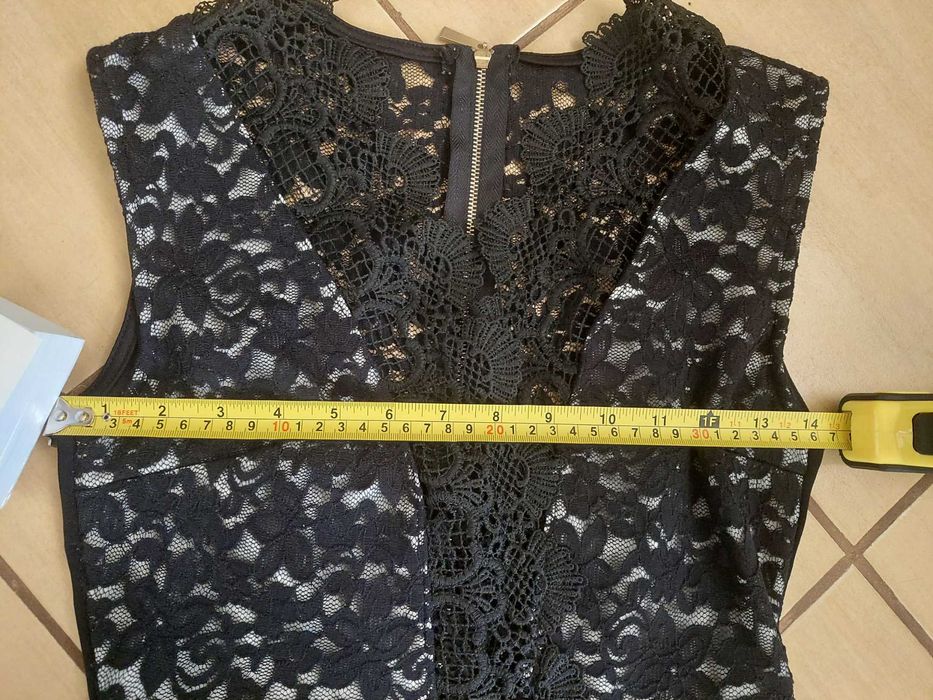 Czarna mini sukienka  r.38/m