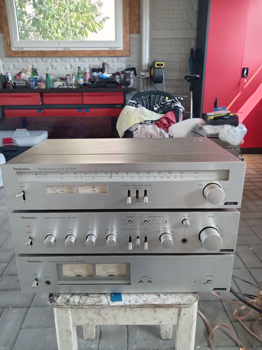 Wieża Technics -Przed wzmacniacz Końcówka mocy,Tuner