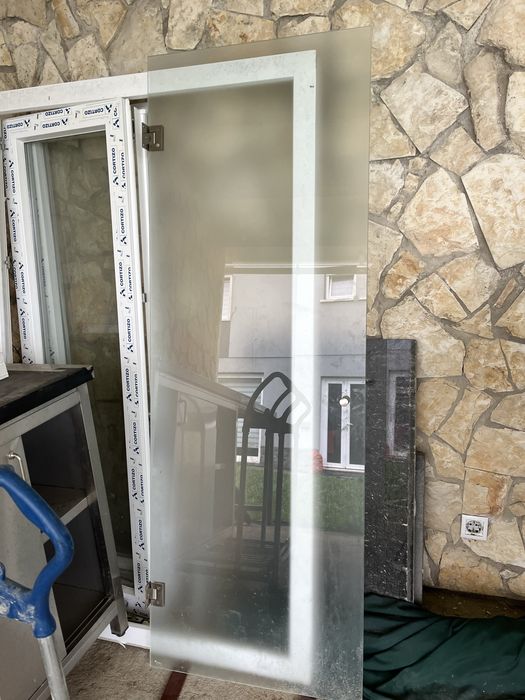 Porta de vidro temperado