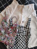Zestaw ciążowe spodenki 2 szt, bluzka letnia 2 szt S/M Branco, Reserv