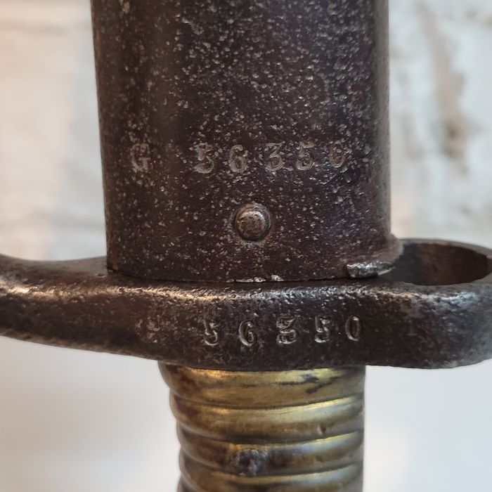 Bagnet chassepot, zgodny, sygnowany z data