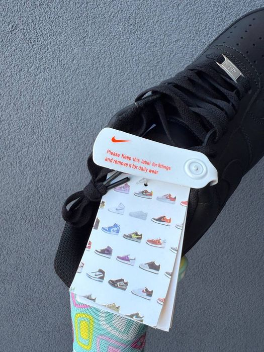 Кросівки Nike Air Force 1 Black , Найк форс чорні , чоловічі кросівки