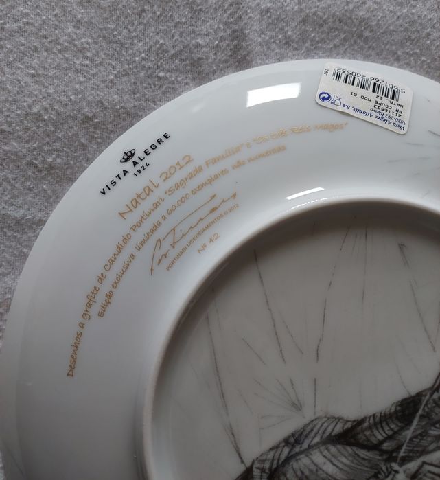 Prato "Coleção Natal" 2012 Vista Alegre