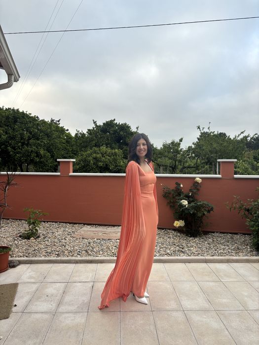 Vestido de gala cetim