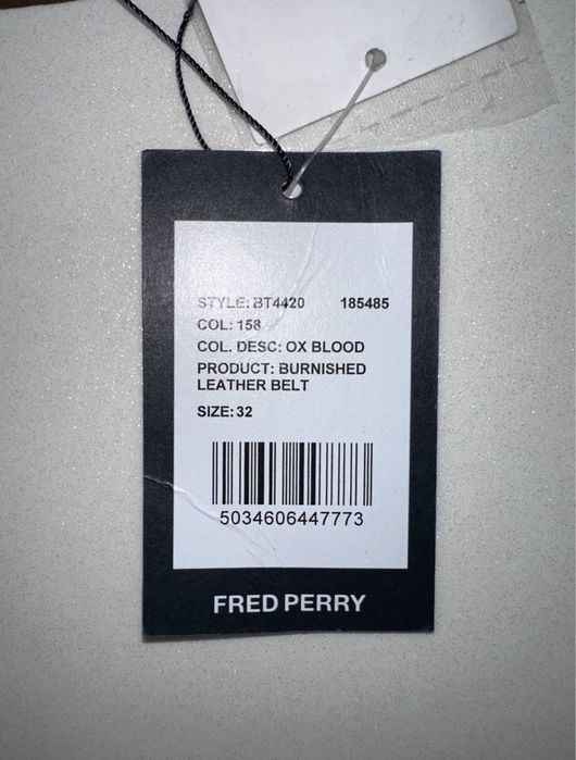 Fred pery ремень коричневого кольору. Новий
