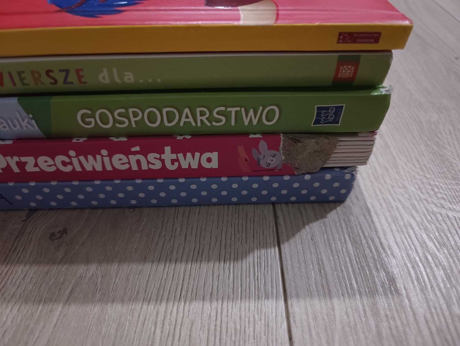 5 książeczek w twardej oprawie dla 3-4 latka