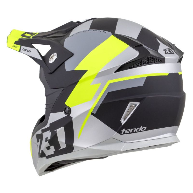 Kask Crossowy Motocyklowy Zed ECE06 GOGLE gratis interkom ready XS-XL