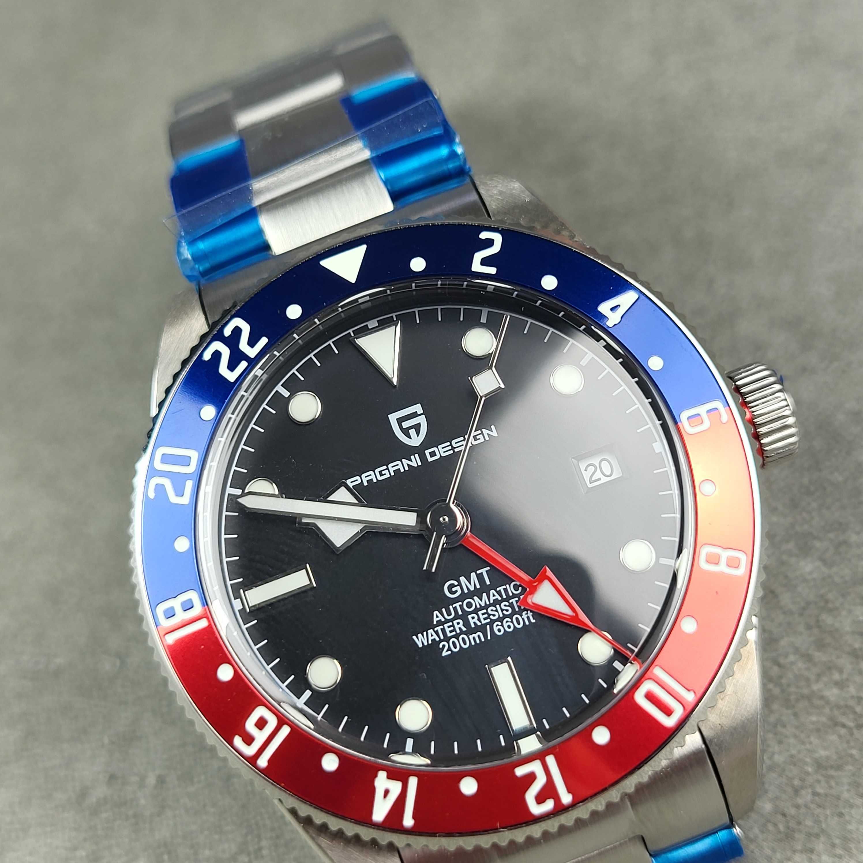 Zegarek Pagani Design automat GMT pepsi V2