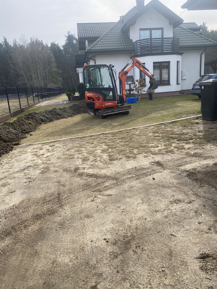 Usługi minikoparką – Warszawa i okolice