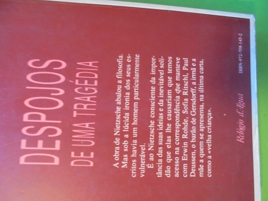 Nietzshe;Despojos de uma Tragédia