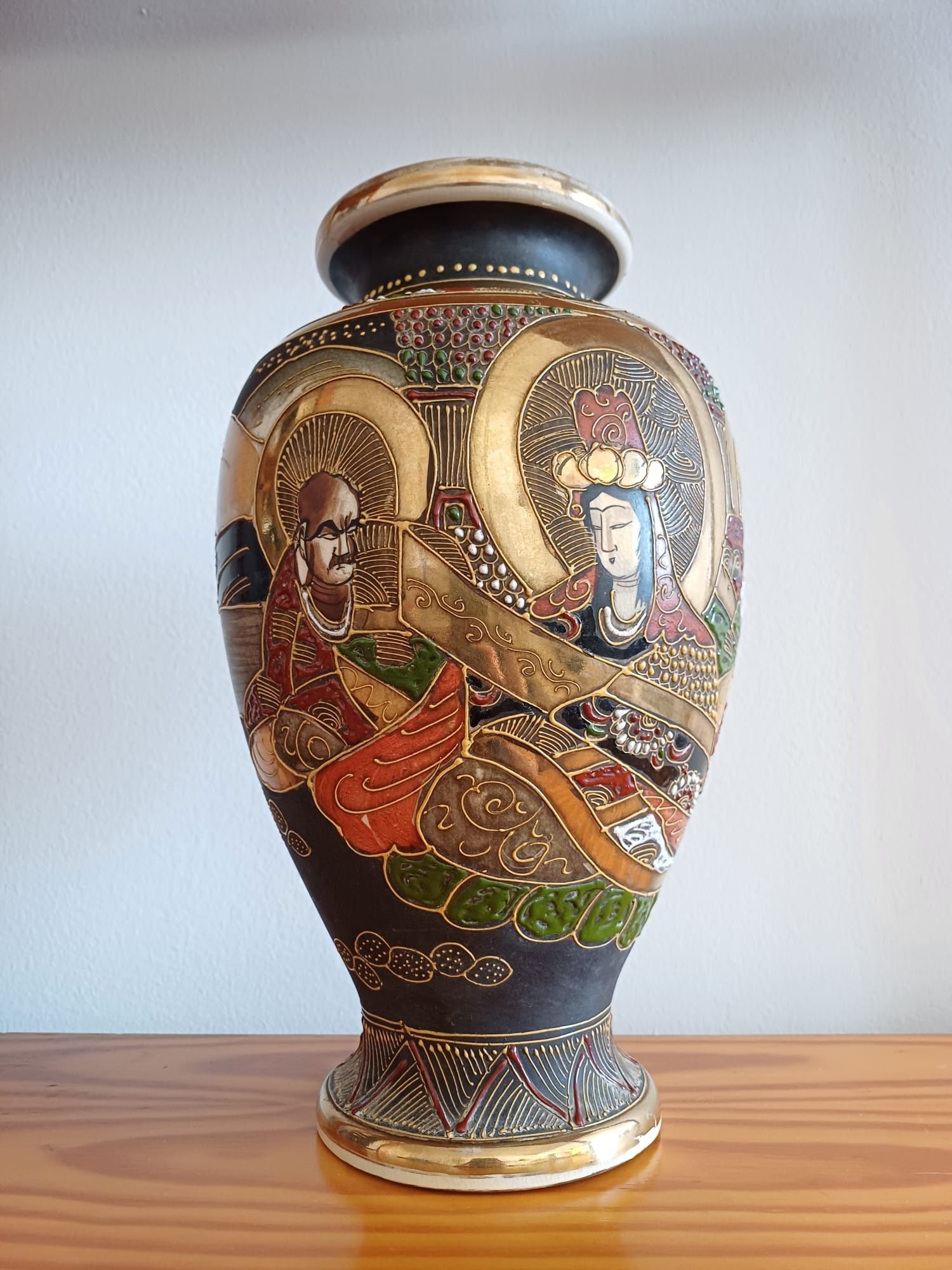 Vaso Satsuma japonês ( antiguidade / vintage )