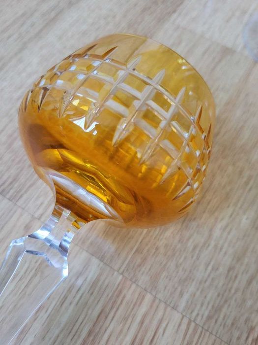 Хрустальные цветные фужеры ГДР