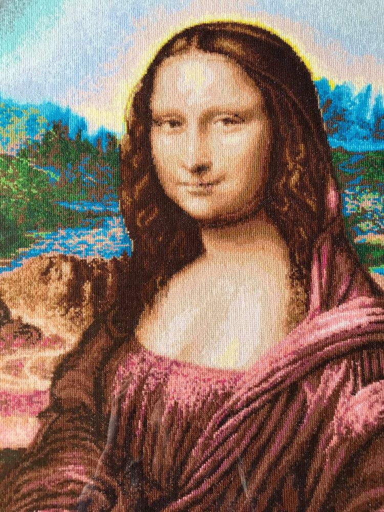 Вишита картина Мона Ліза