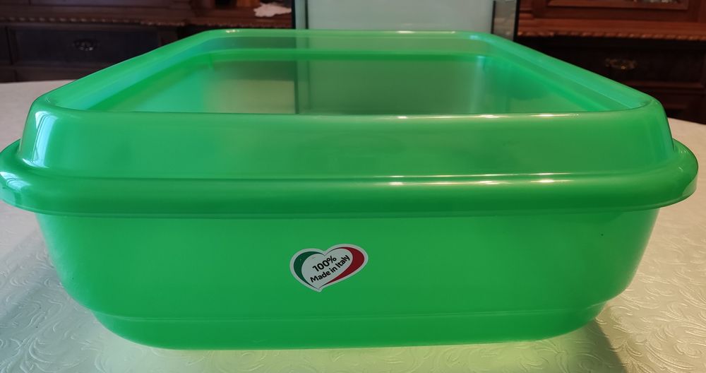 Tartarugueira de 25 litros, plástico, verde, como nova