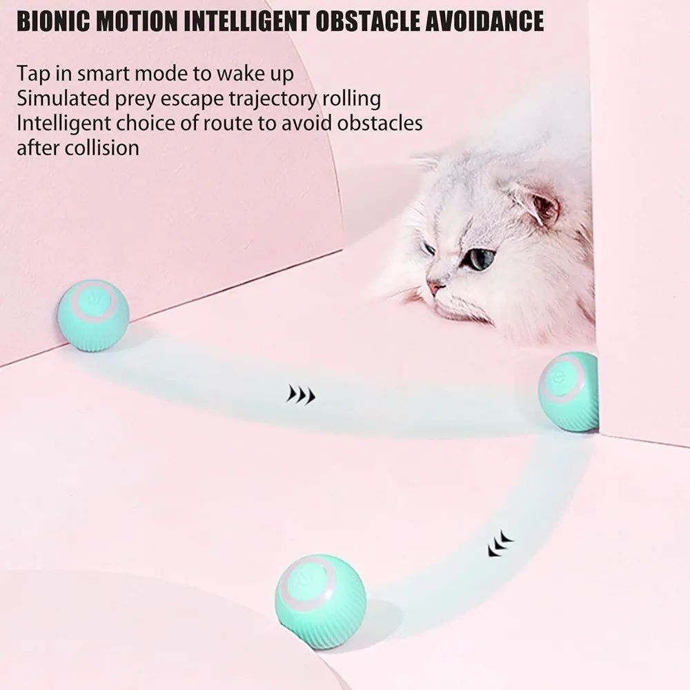 Zabawka interaktywna dla kota UCIEKAJĄCA PIŁKA