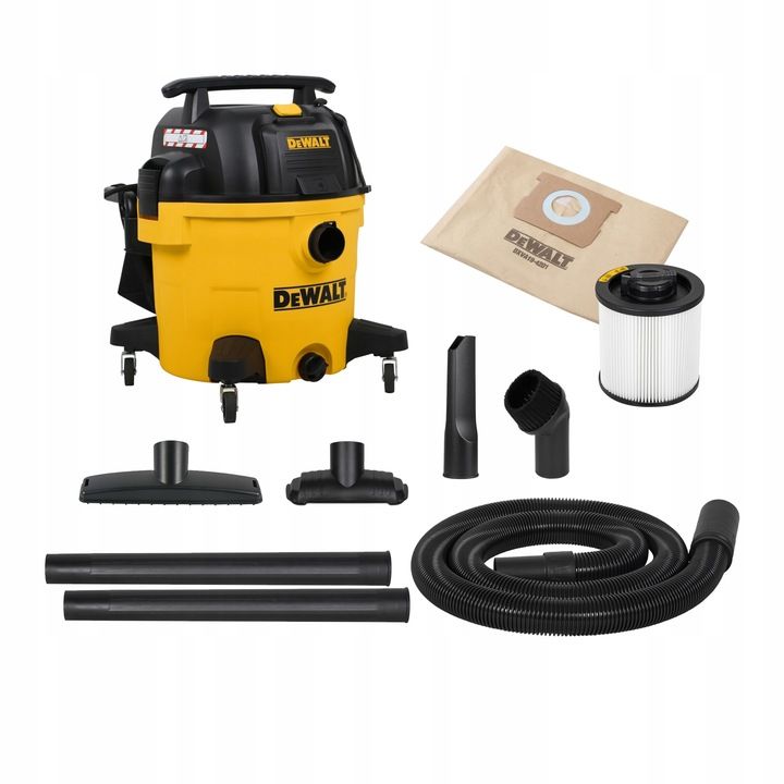 Odkurzacz Przemysłowy Dewalt 1200w 34l Gniazdo Do Elektronarzędzi 2300