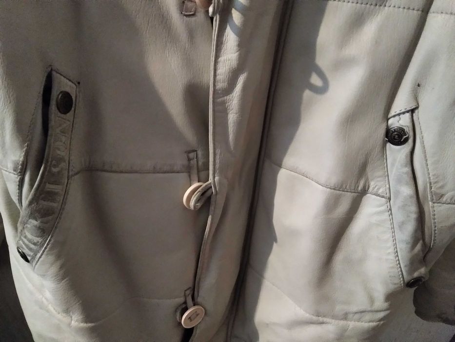 Мужская кожаная  зимняя куртка nikelson air пилот