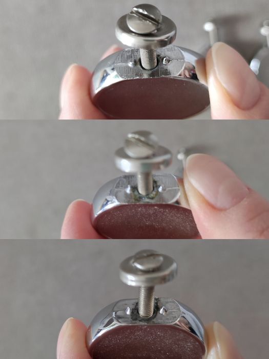 Metalowe uchwyty/ gałki meblowe 3 szt