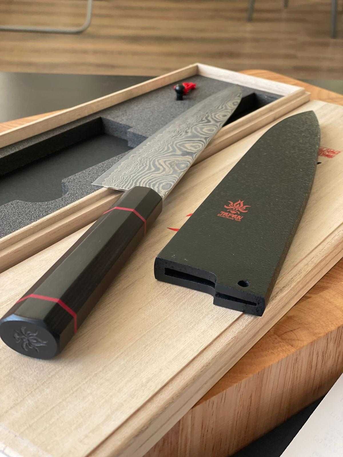 Nóż kuchenny KANETSUNE SEKI Namishibuki SG-2  Szefa kuchni+Saya KC-812