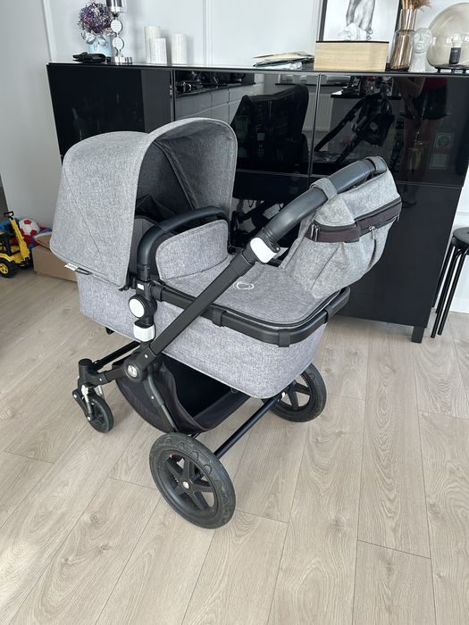 Wózek 2w1 Spacerówka Gondola Bugaboo Cameleon 3 Plus szary czarny