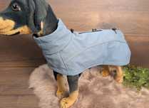 Ciepły i wodoodporny płaszczyk dla psa wykonany z materiału softshell