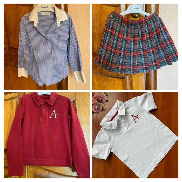 Шкільний одяг на дівчинку 1-2 клас, р. 122/128 в ідеальному стані