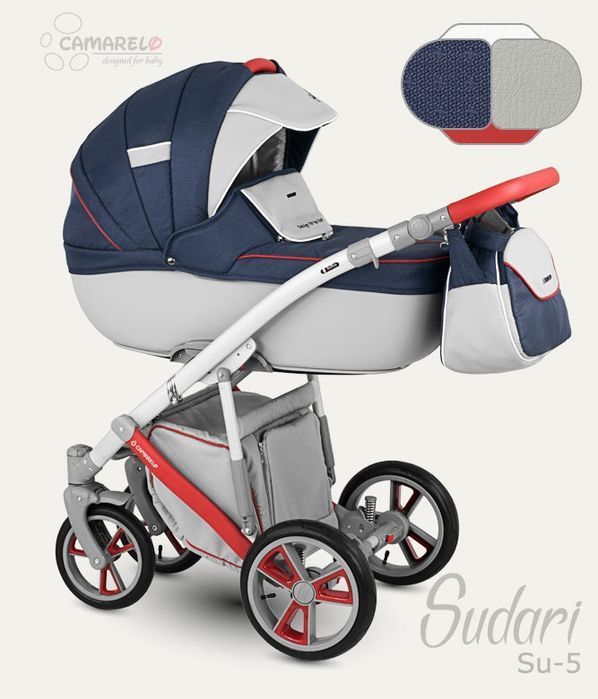 NOWY! Camarelo Sudari wygodny wózek 2w1 lub 3w1