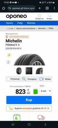 Opony Michelin Primacy 3