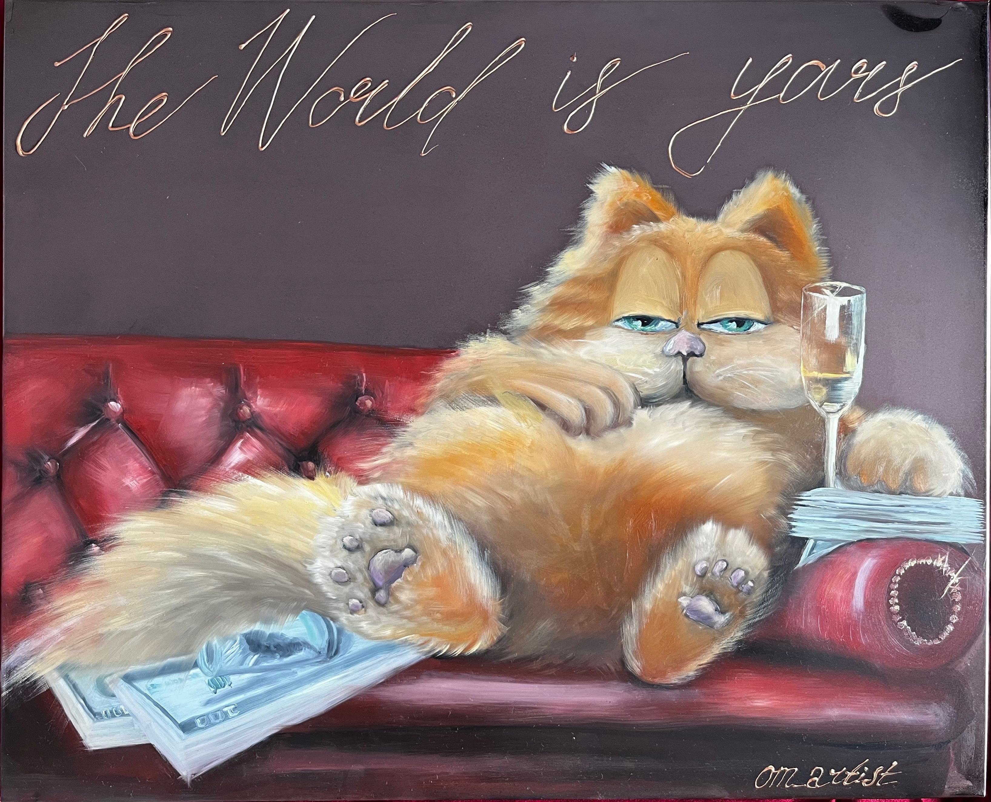 Картина Поп-арт з котом Гарфілдом