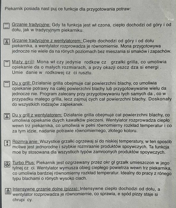 Piekarnik Mastercook