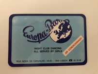 Calendário Europa Bar - 1988