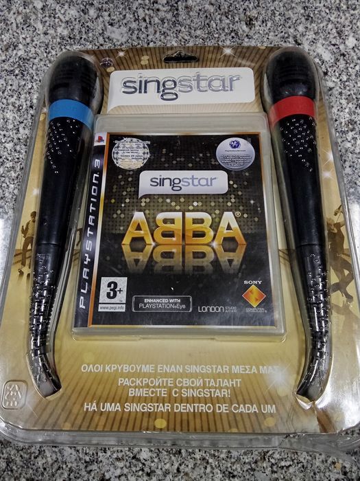 PlayStation 3- Singstar ABBA com 2 microfones ( novo)