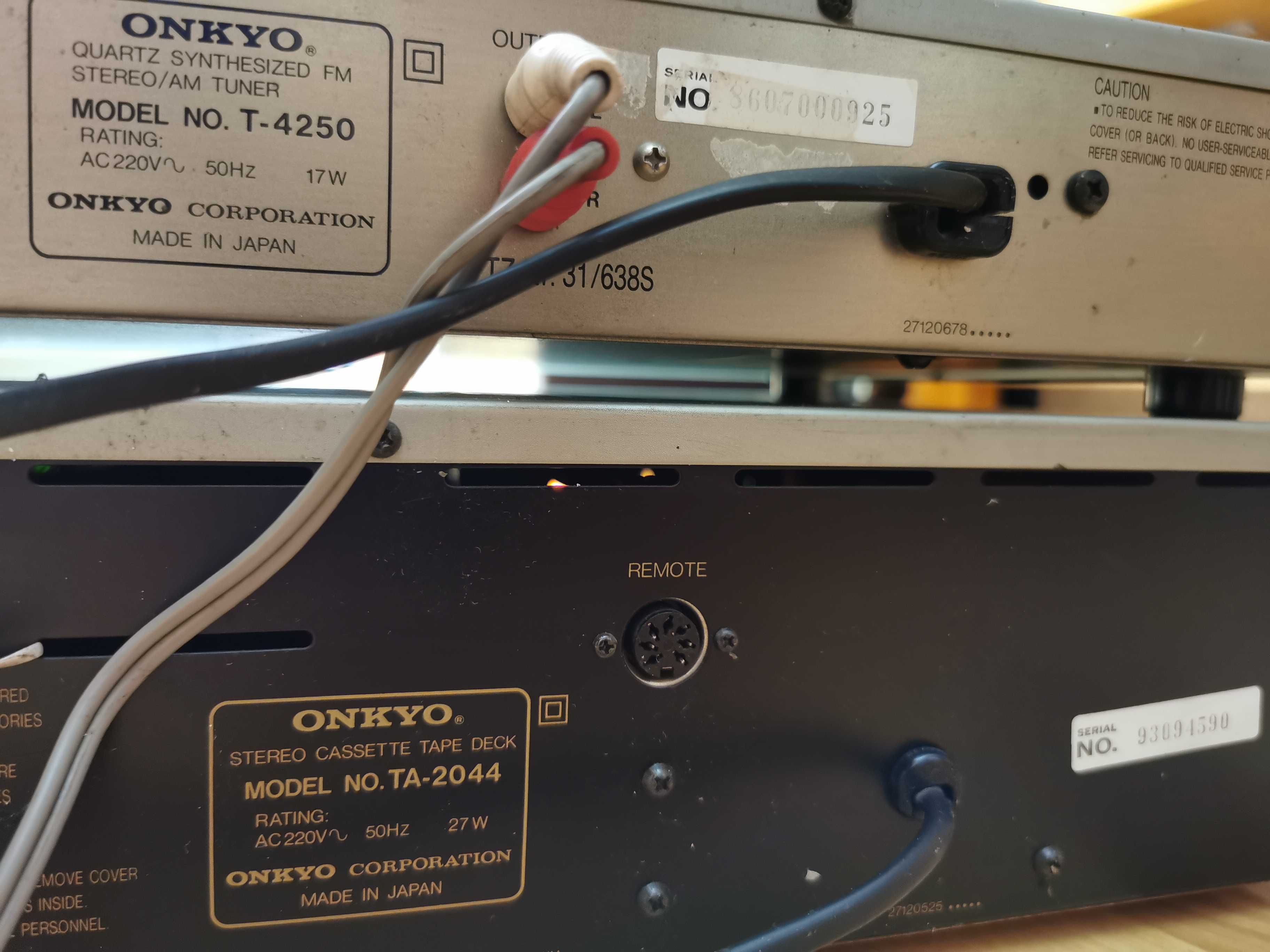 Dwa w cenie jednego ONKYO INTEGRA TA 2044 + ONKYO INTEGRA T 4250 HI-FI