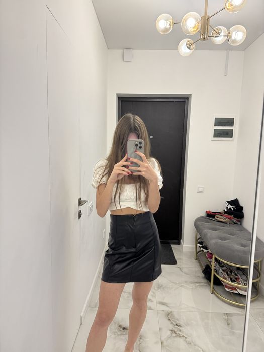 Спідниця zara шкіряна