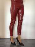 Spodnie Calzedonia winylowe latex skóra bordowe M nowe z metką WYSYŁKA