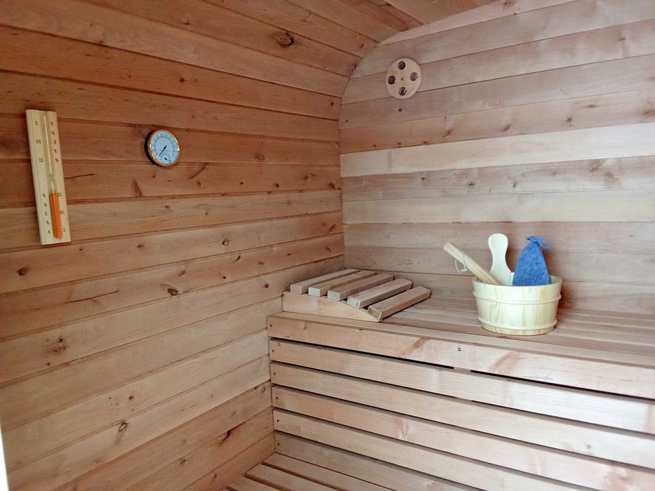 Sauna Quadro z Drewna Olchowego – 215 × 215 × 200 cm