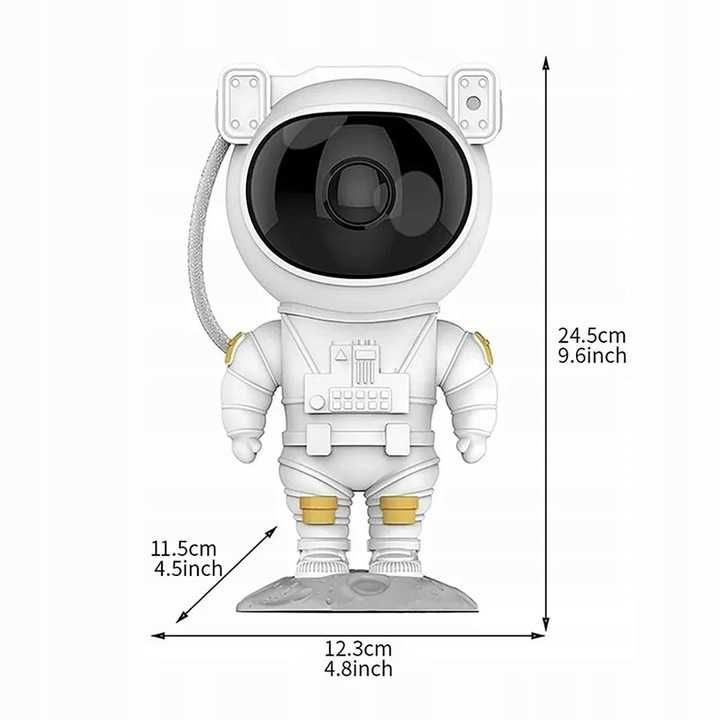PROJEKTOR gwiazd ASTRONAUTA lampka nocna dla dzieci RZUTNIK LED