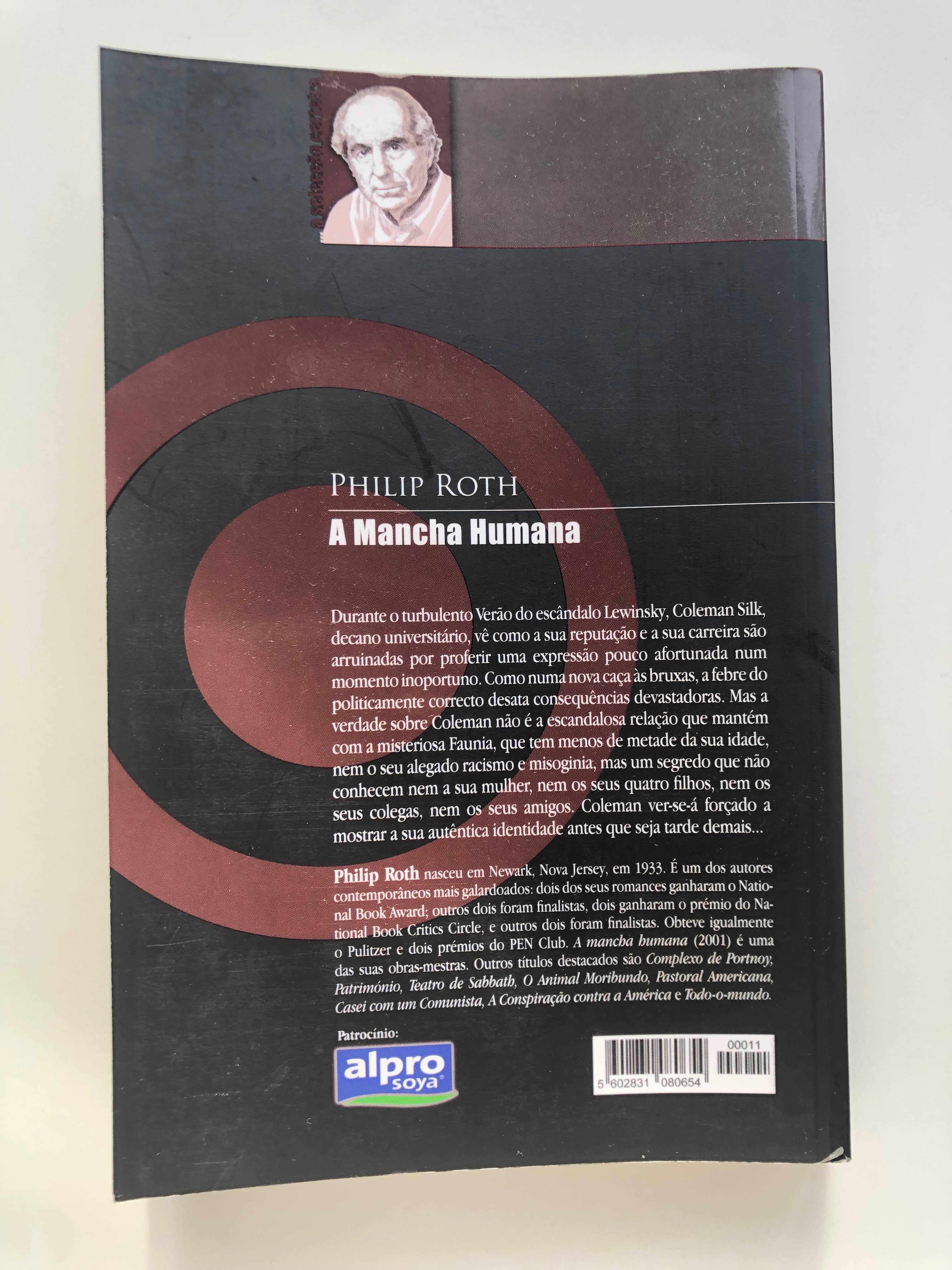 Livro "A Mancha Humana" de Philip Roth (Portes Incluídos)