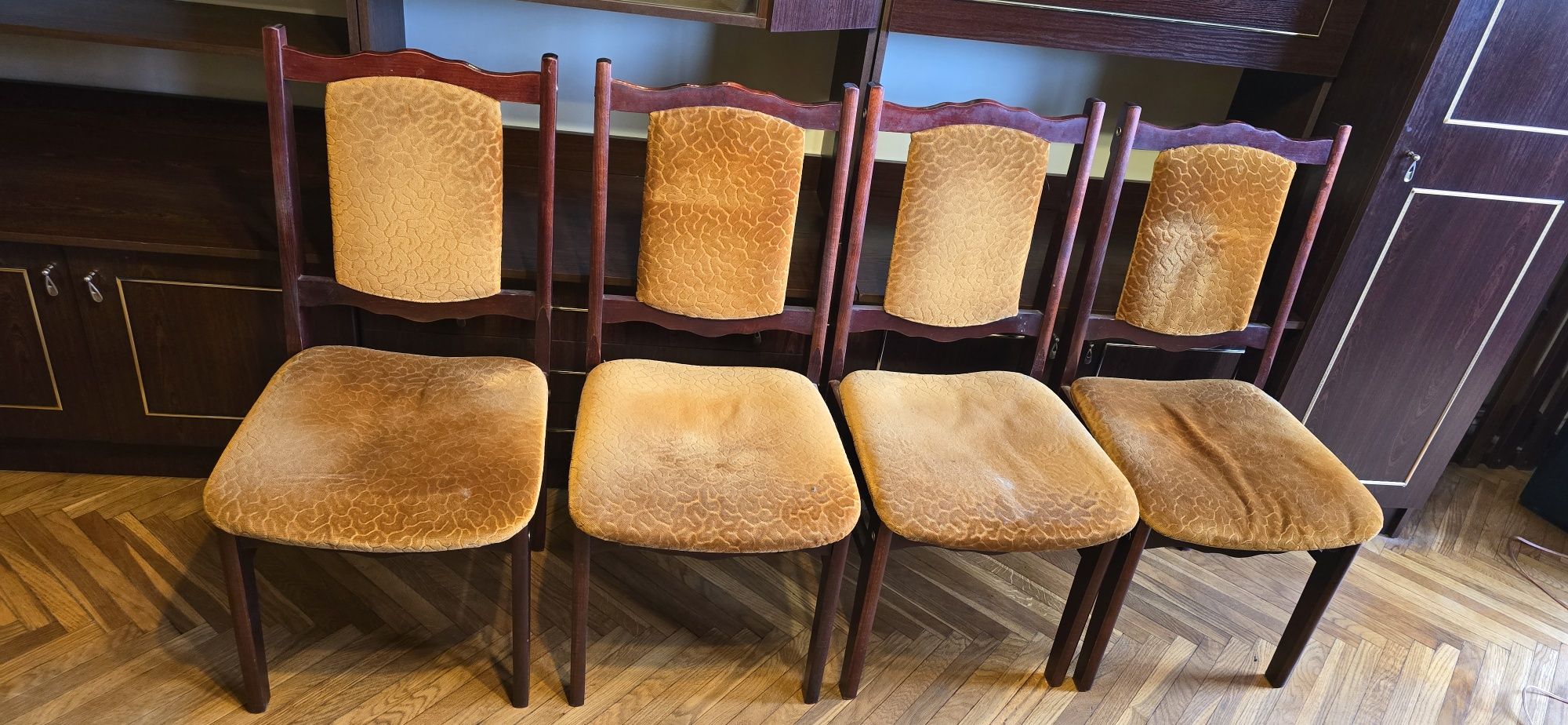 4 x krzesło stare do jadalni PRL fotele meble krzesła drewniane
