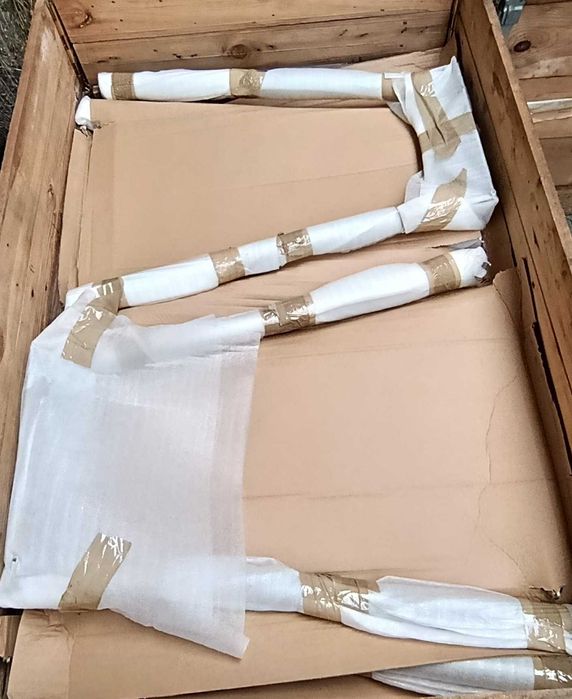 Nogi metalowe do stołu/biurka – kolor szary