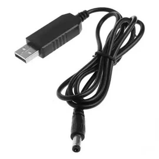 Перетворювач адаптер на 12V USB-DC 5.5/2.5 кабель для WI-FI роутера