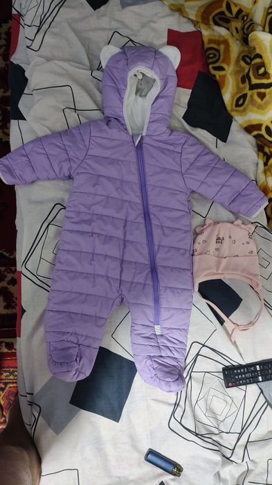 Комбинезон детский комбінезон осінній весінній 74 зрост та шапочка 44