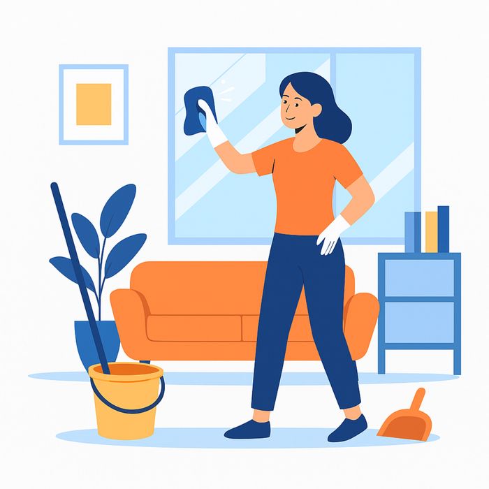 Sprzątanie domów i mycie okien