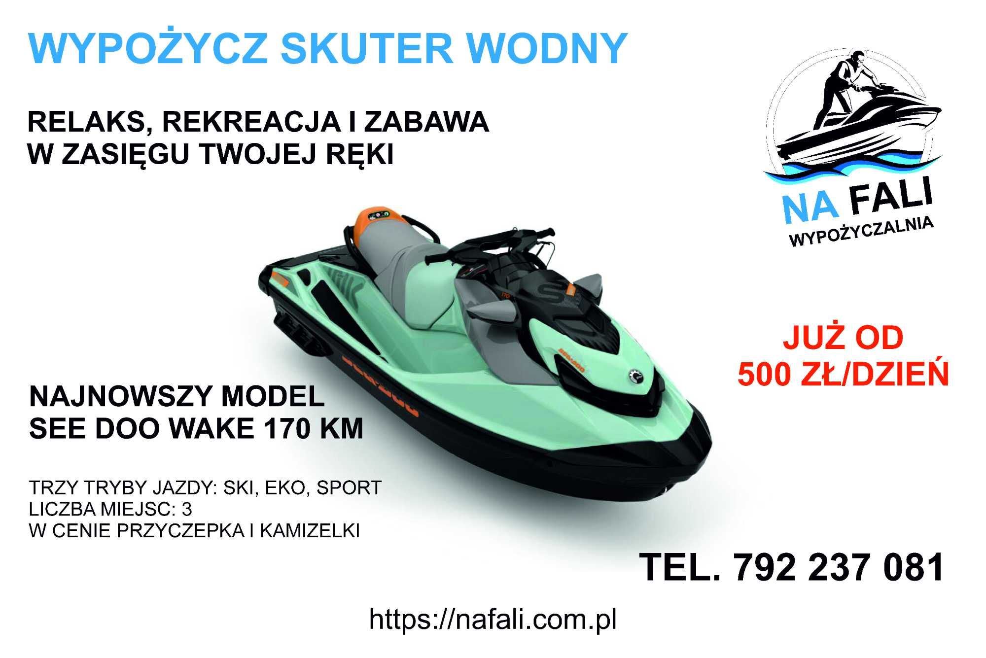 Skuter wodny See Doo Wake 170 KM - wypożyczę