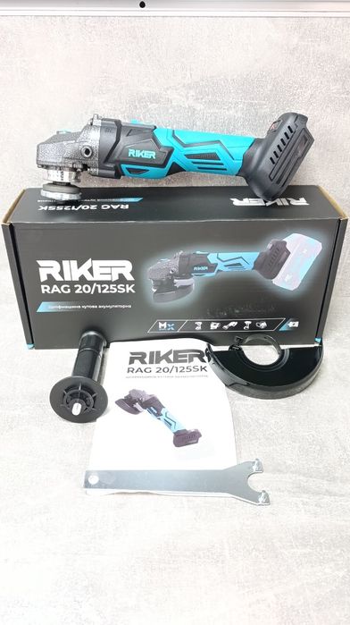 Кутова шліфмашина (Болгарка) Riker RAG 20/125SK (без АКБ і ЗП)