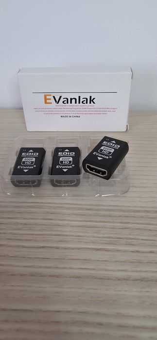Nowy Emulator Monitora HDMI Dummy Plug EVanlak EDID - Zestaw 3 szt.